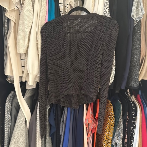 Black Open Knit Jacket - Picture 5 of 5